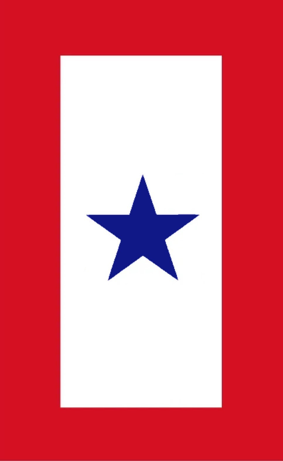 1 Blue Star Service Banner Flag 4″ Sticker Decal (size in height)