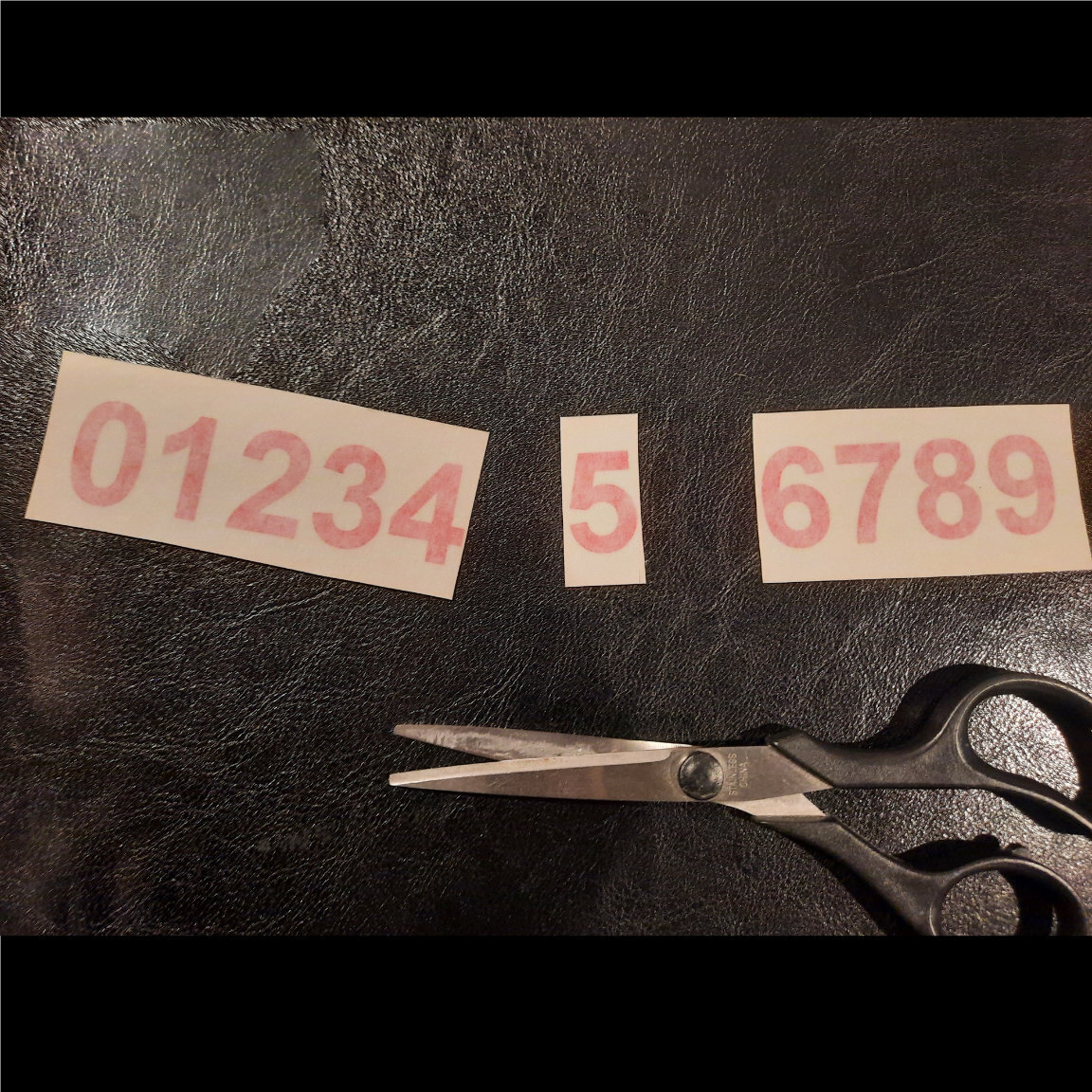 0 9 Numbers Vinyl Sticker Decals Outdoor Quality Many Uses – Set of 50 STK#F07