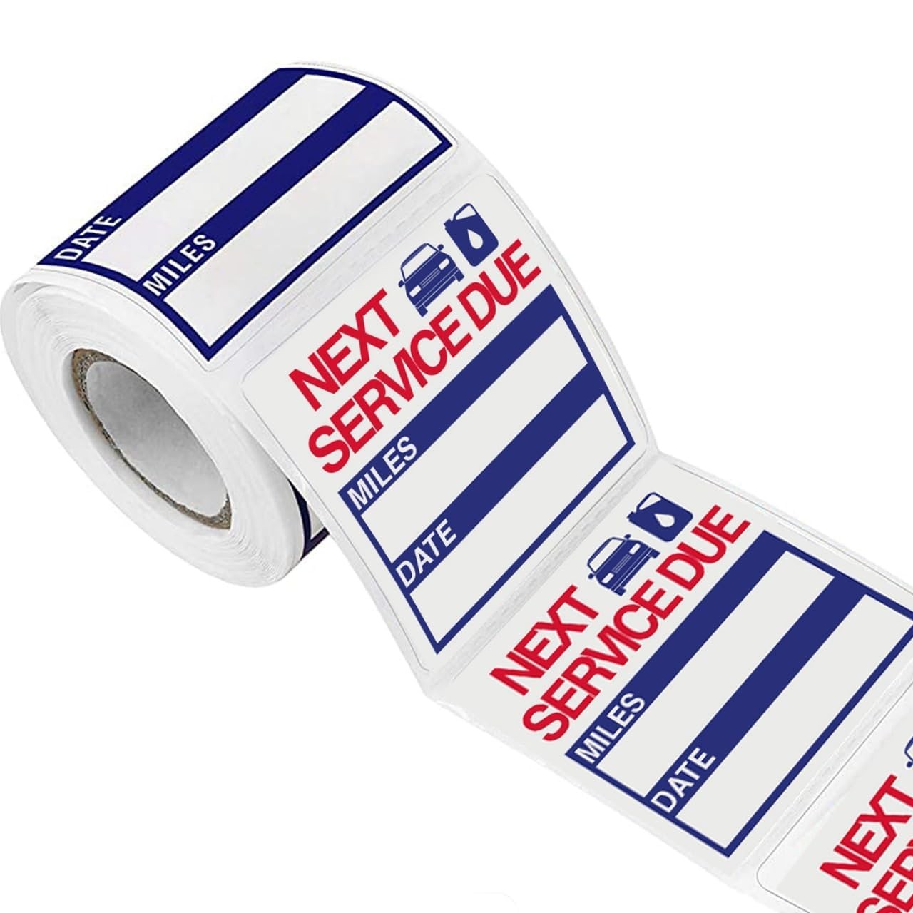 300 Pcs Oil Change Stickers 2×2 Inch Removable Vinyl Next Service Due Reminder f