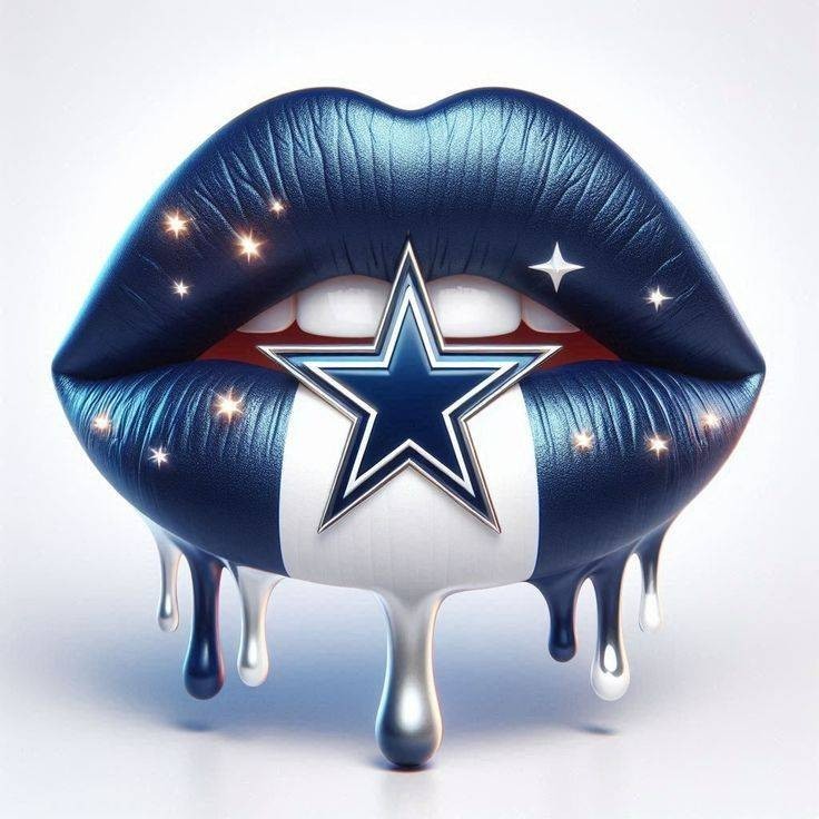 Dallas Cowboys Lips Sticker Decal Laptop Wall Mirror Cup Tumblr Locker
