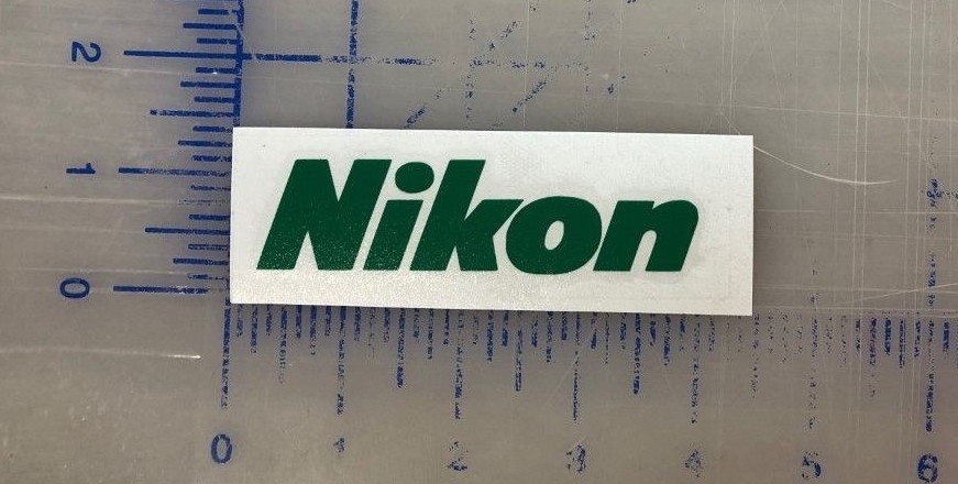 Nikon Vinyl Decal 2.5″ 3.5″ 4.5″ 5.5″ Camera Pix Laptop Computer Auto Window Cup