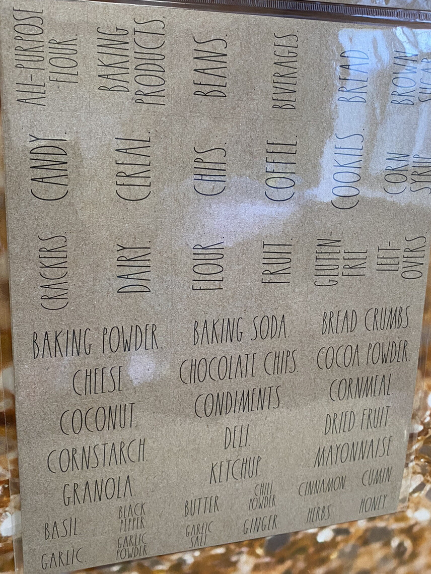Rae Dunn Signature Collection 180 Organizing Labels Kitchen Bath Laundry Garage