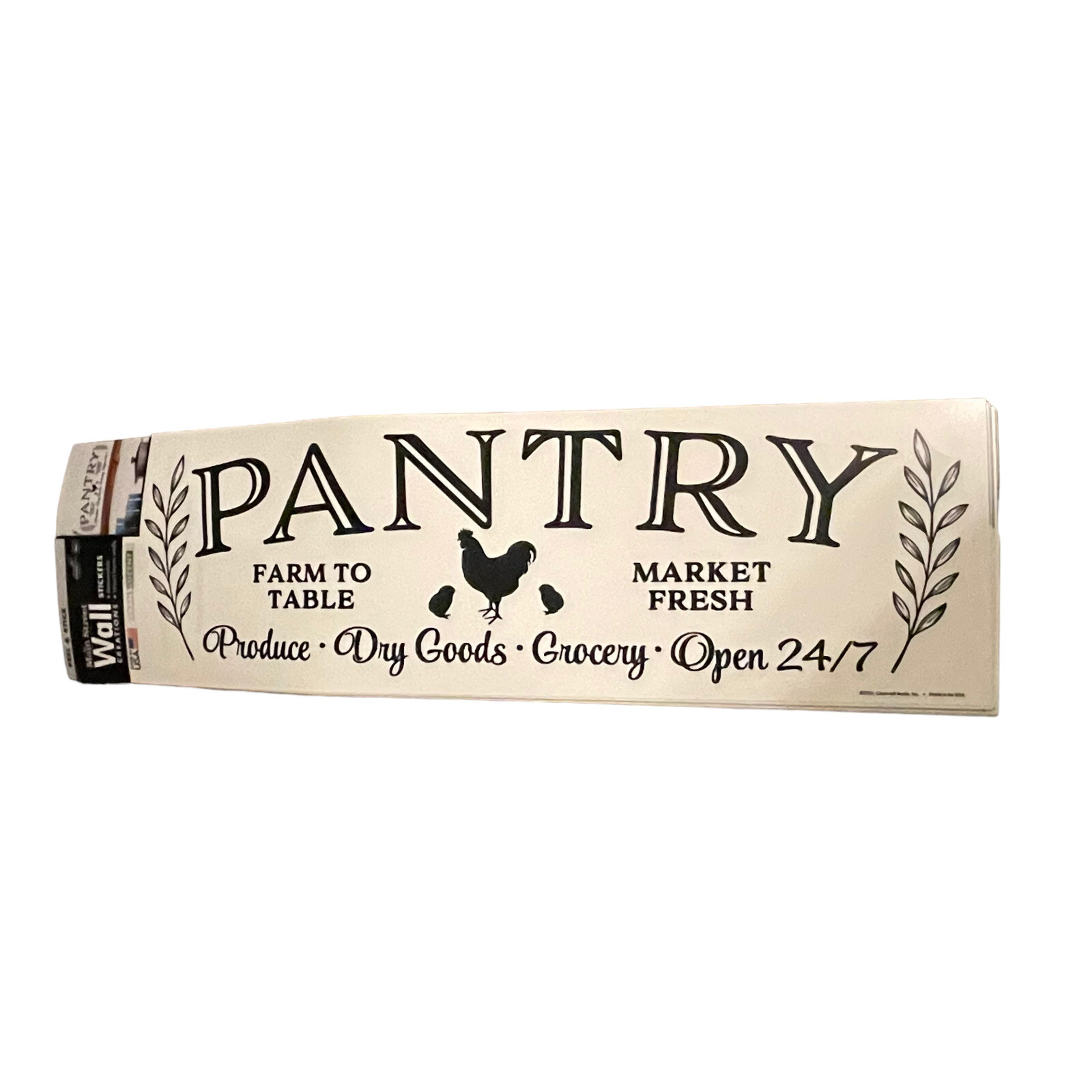 PANTRY Wall Sticker Main Street Wall Creations Removable Translucent Kitchen NEW