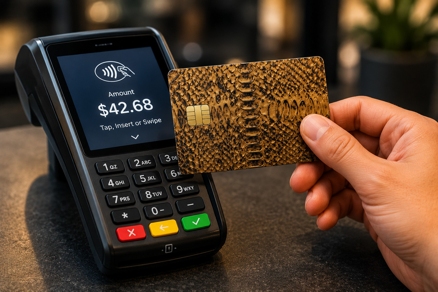 Brown Python Skin Credit Card Skin Debit Card Vinyl Sticker Wrap 2D