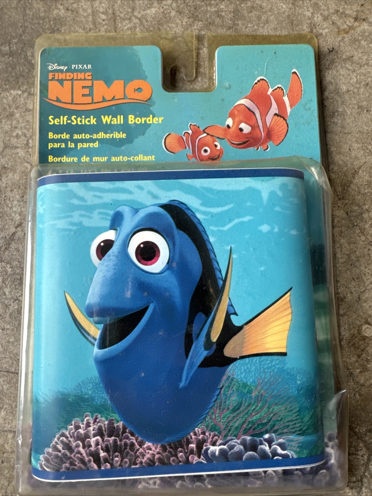 New Disney Finding Nemo with Dory in Blue Sea Self-Stick Removable Wall Border