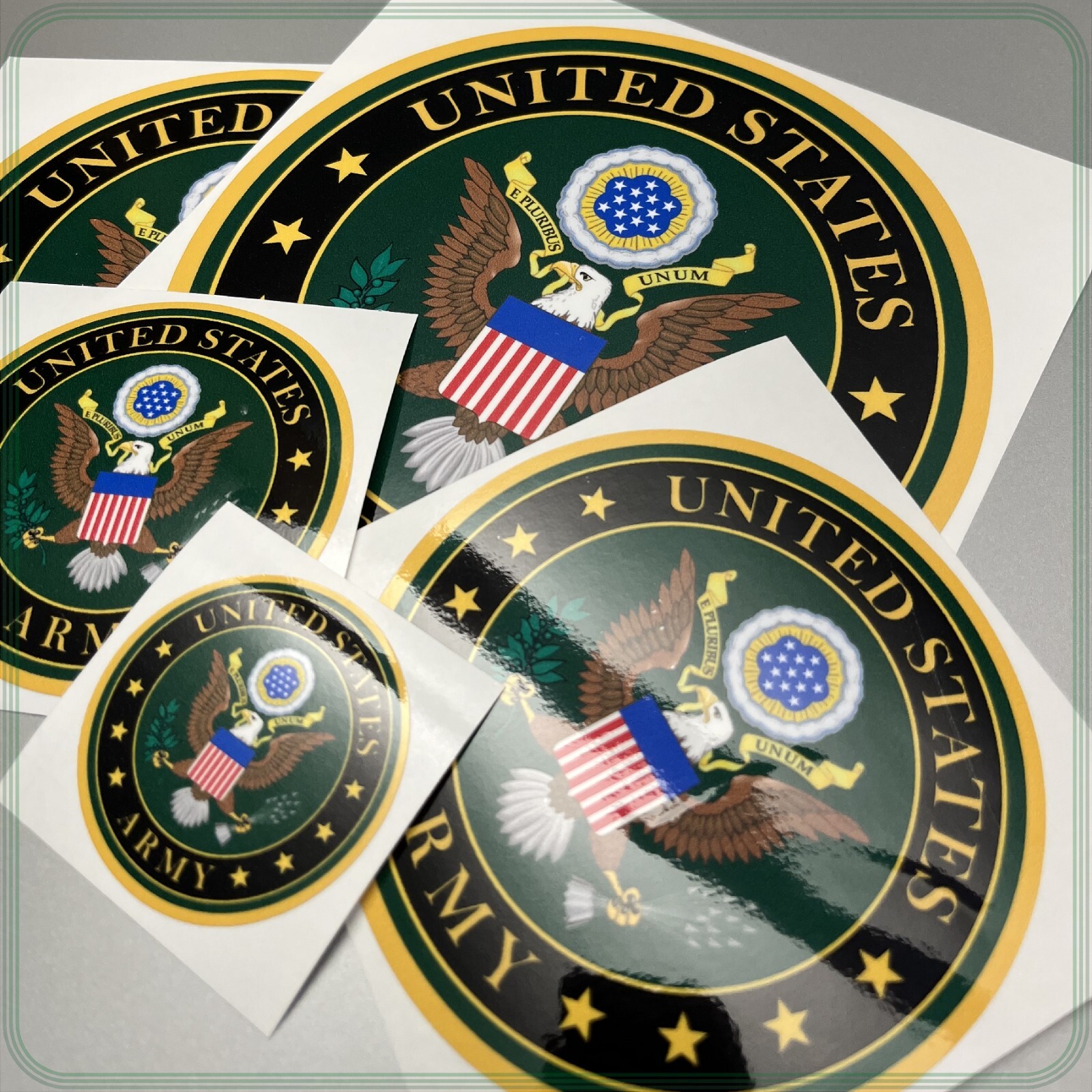 Army Service Laminated Sticker Choose from 2″, 3″, 4″, 5″ or 6″ Sizes for Laptop