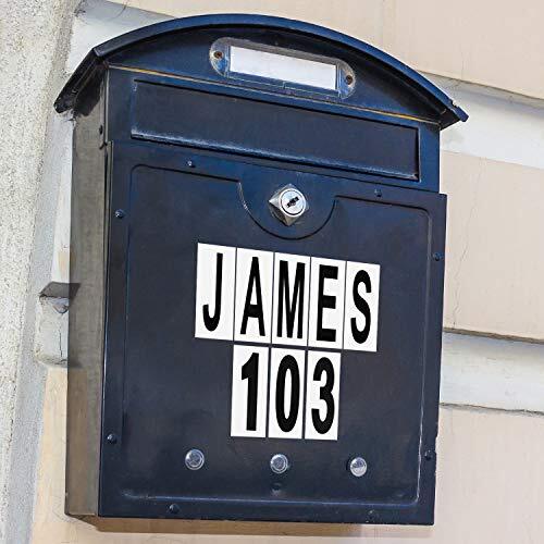 10 Sheets Mailbox Numbers and Letters Stickers for 3 x 1 Inch, 3 x 1.2 Inch