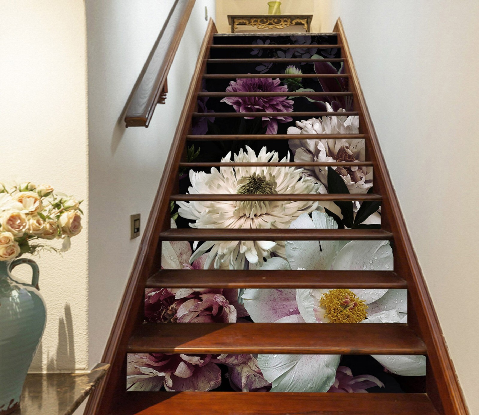 3D Chrysanthemum 326 Stair Risers Decoration Photo Mural Vinyl Decal Wallpaper