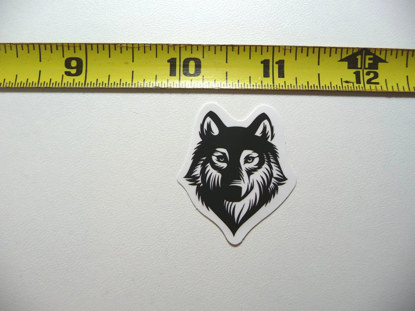 WOLF HEAD STARE SMALL STICKER DECAL WILD DOG WOODS HOWL FUNNY