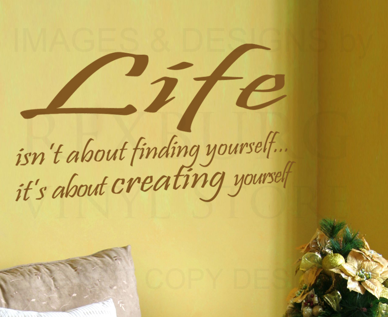 Wall Art Decal Sticker Quote Vinyl Lettering Decorative Create Yourself I63