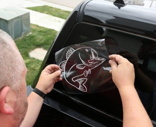 Calvin USA Tank BIG – WHITE – Vinyl Sticker Decal – Y7-2.752