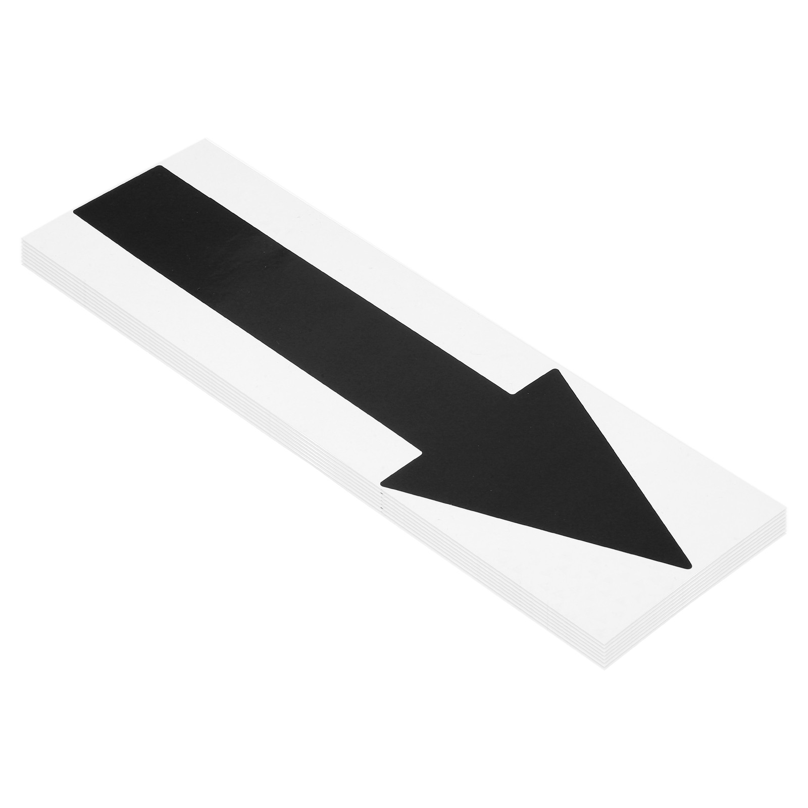 Arrow Sticker, (12×4 Inch, Black) (8 Pcs), Waterproof Arrow Sign Sticker