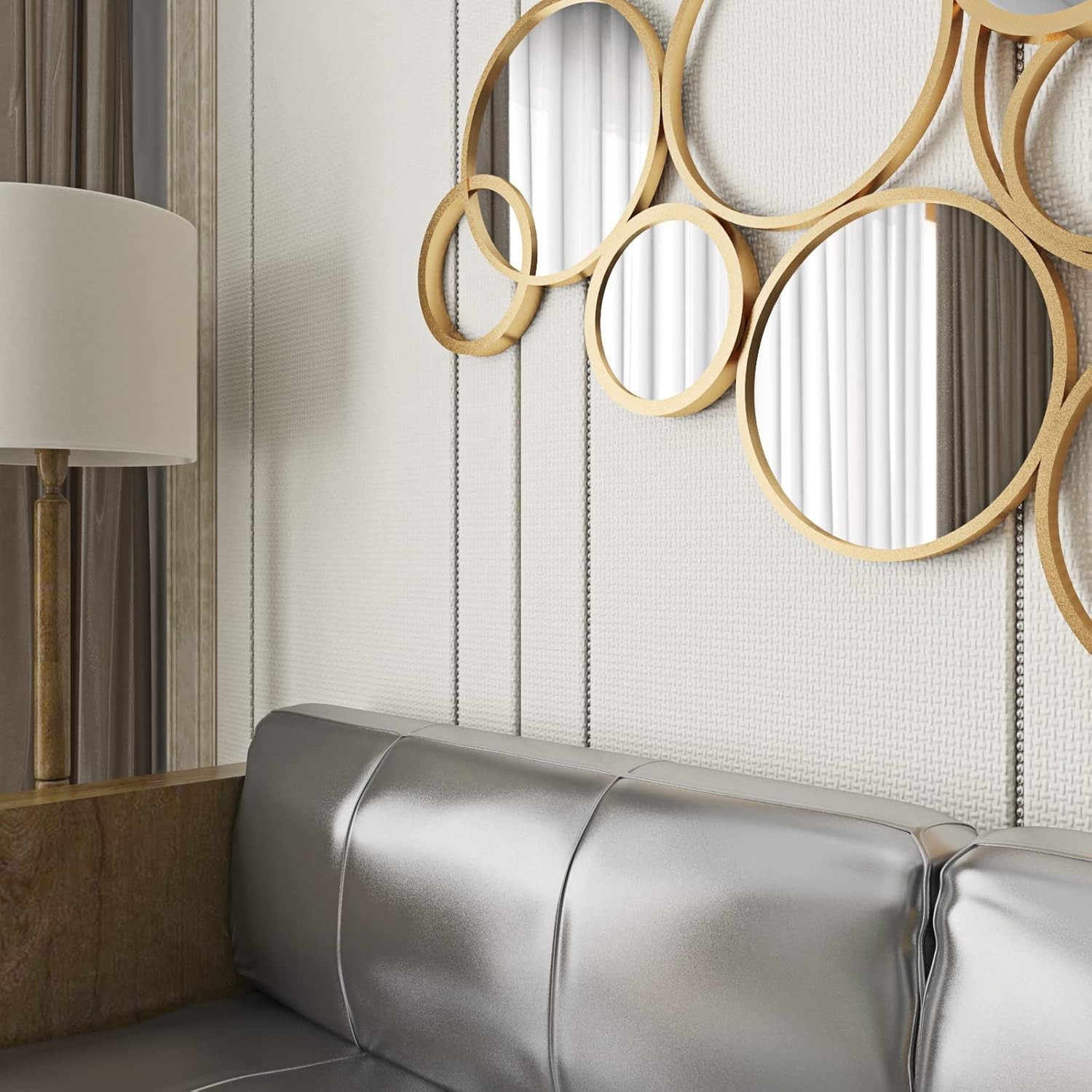 Innovative 12″x78.8″ Peel and Stick Mirror Roll – Perfect for Parties & Decor