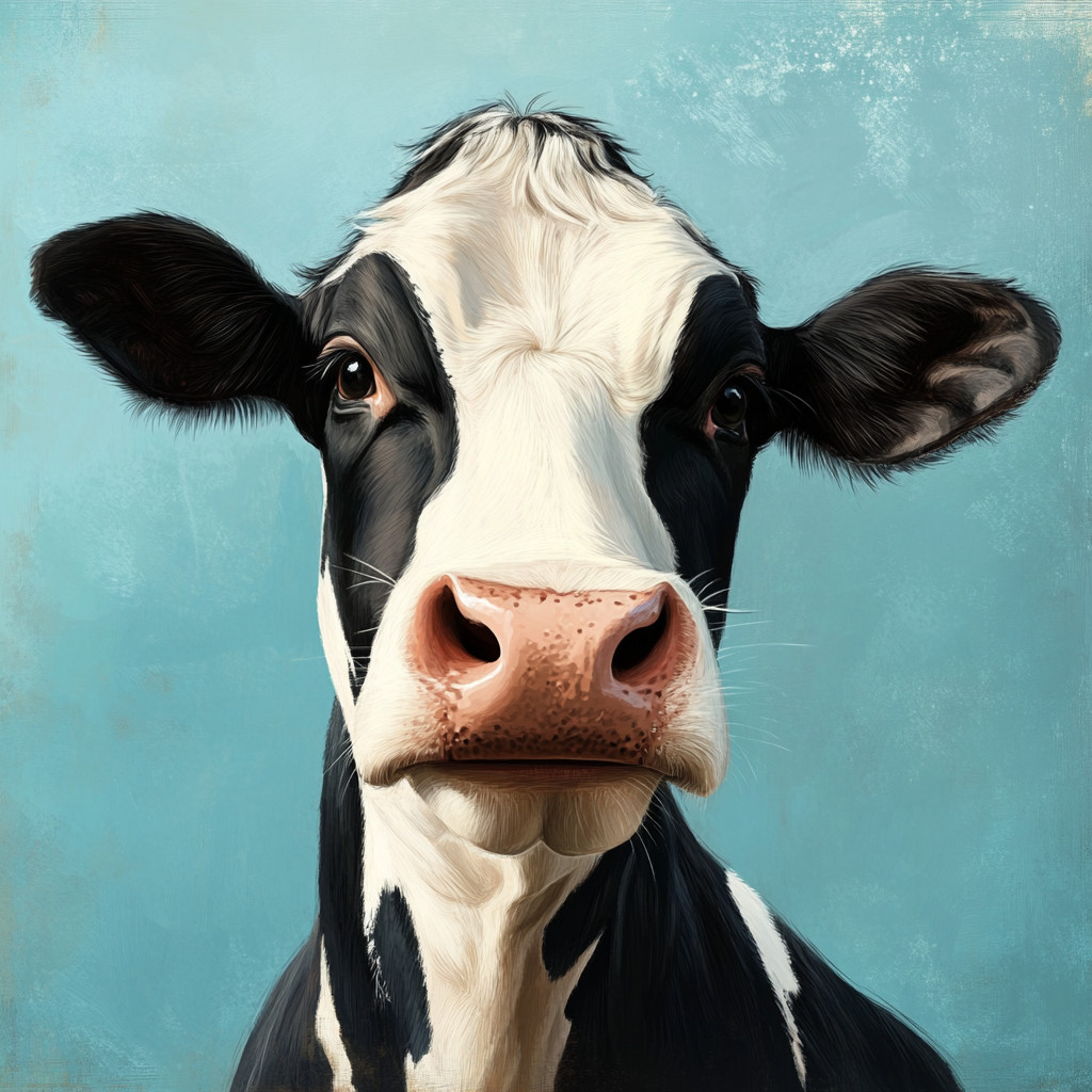 Wall Decal Sticker Funny Cow Face Wall Sticker 18X18cm Large