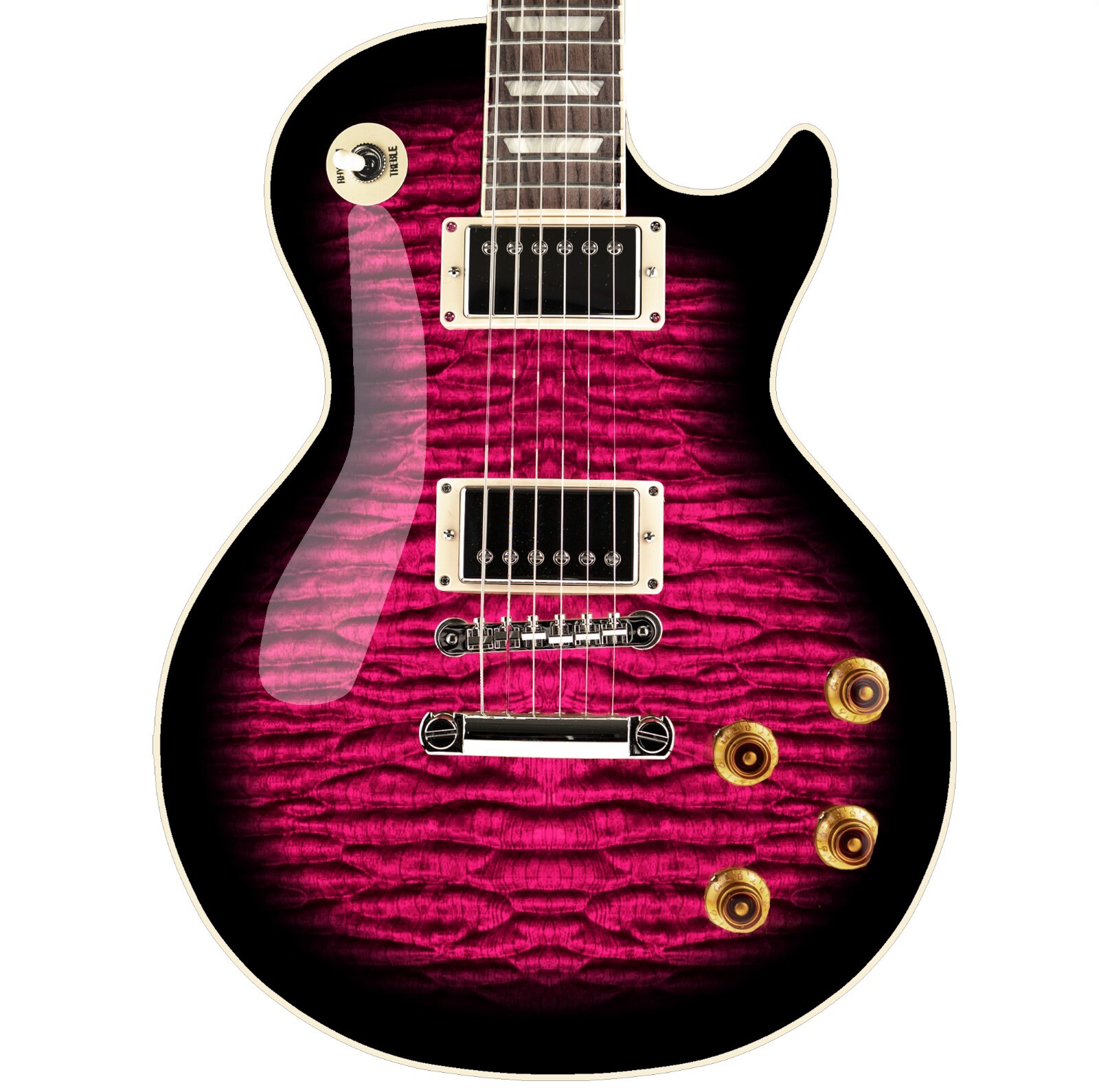 Guitar Vinyl Wrap Sticker Skins Hot Lips Burst- Choice of 4 Body Shapes GS222