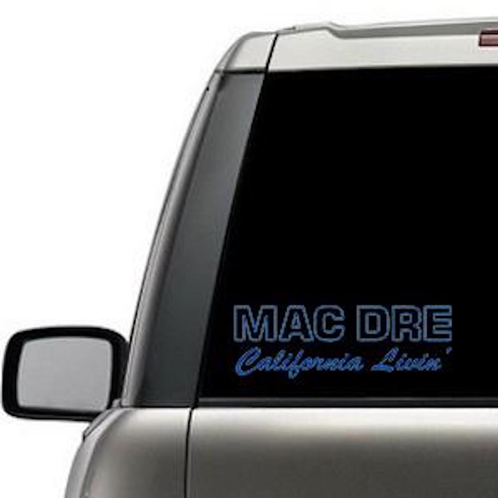 Mac Dre – California Livin’ Text Clear 7×3 Sticker