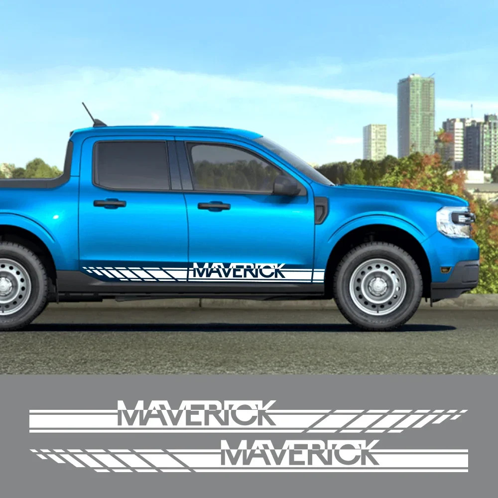 Aftermarket Door Side Stripe Decal for Ford Maverick XL / XLT / Lariat (2022–20