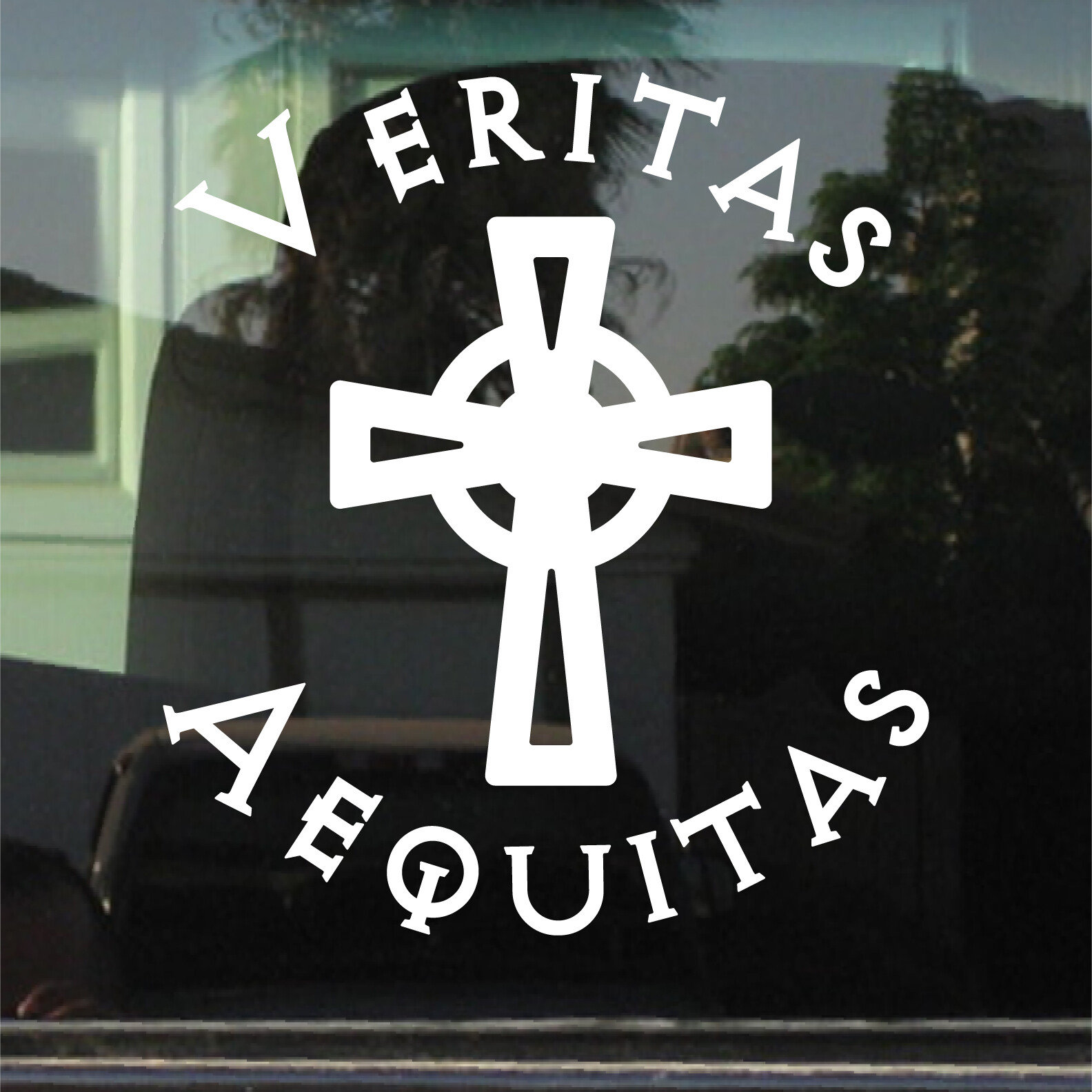 Veritas Aequitas (Truth & Justice) 8 Inch Custom Vinyl Sticker