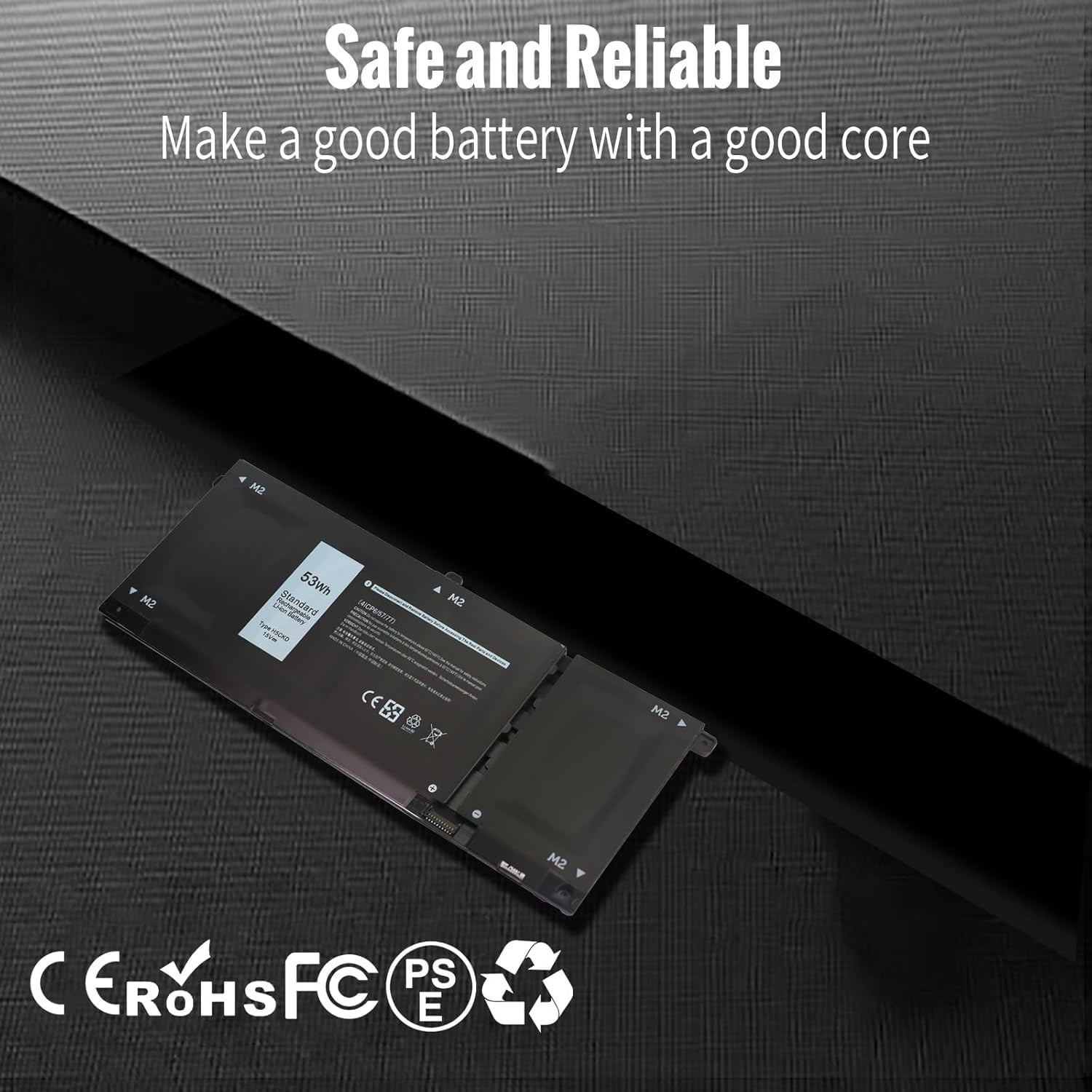 H5CKD Laptop Battery for Dell Inspiron 7300 7306 7405 7500 2-In-1 7506 5501 5502