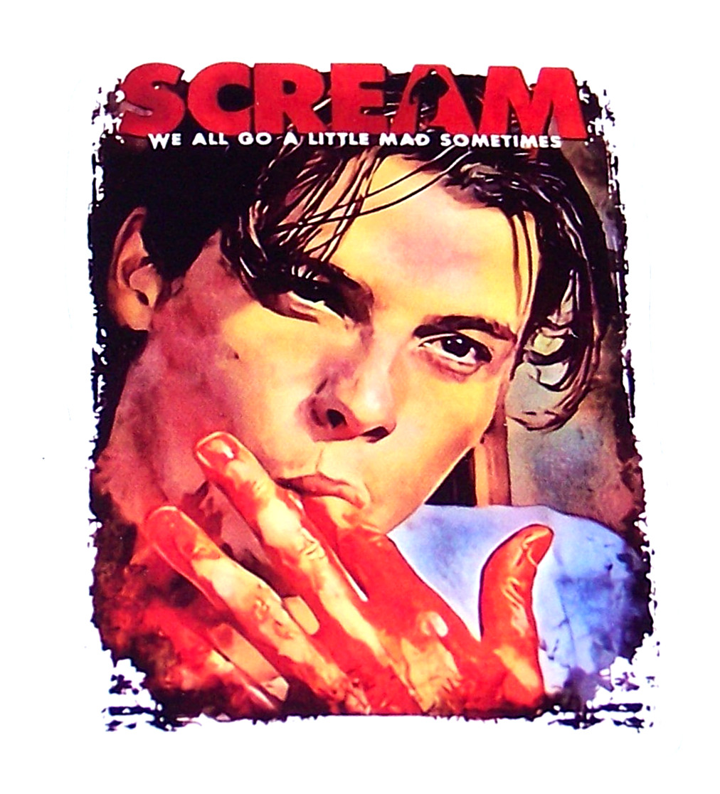 «SCREAM» Cut Sticker Decal Scary Movie Horror Film Ghost Scream Billy Loomis