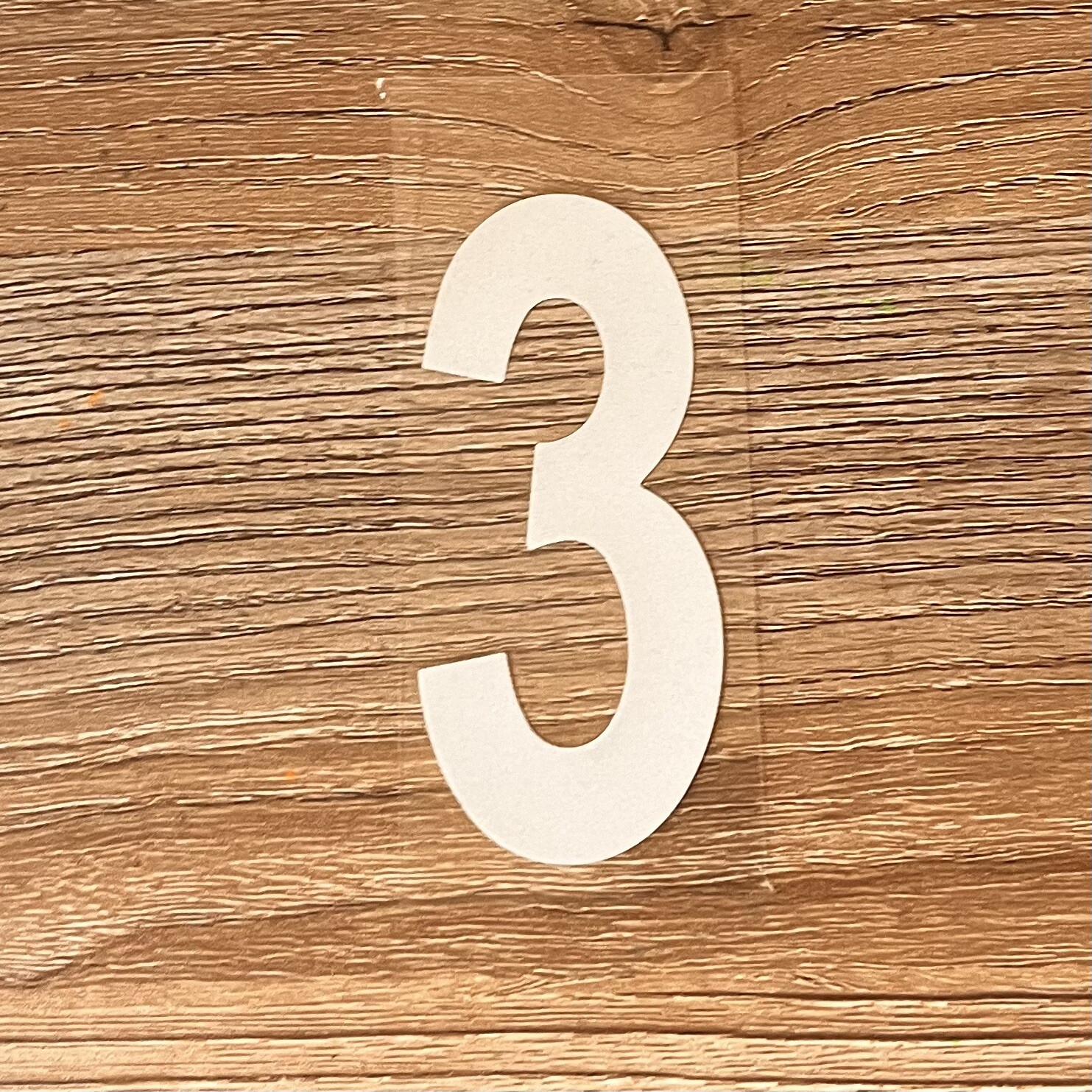 3″ Reflective Mailbox Numbers Sticker Decal Die Cut Vinyl Waterproof – “3”