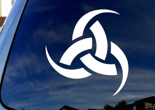 CMI284 Odin-Triple-Horn Car Truck Laptop Sticker Decal 4″ Diameter