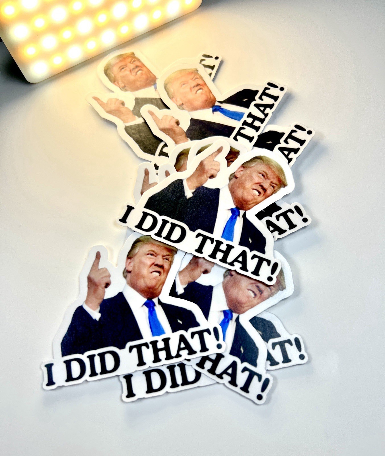 50 Trump Stickers I DID THAT Gas Pump Waterproof Vinyl Laminated NEW 1×1″