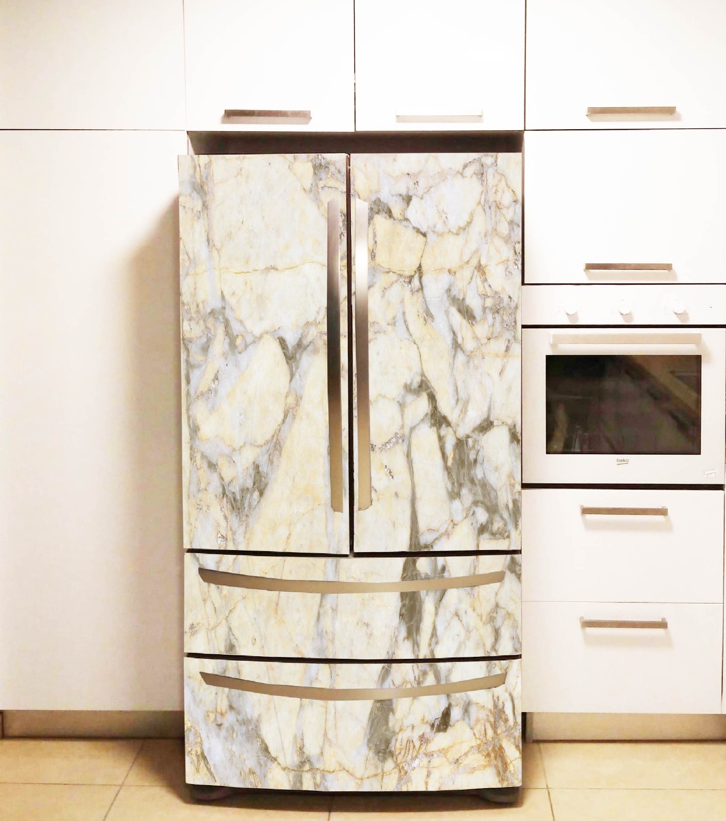 Matte Refrigerator Vinyl Wrap Waterproof Cover