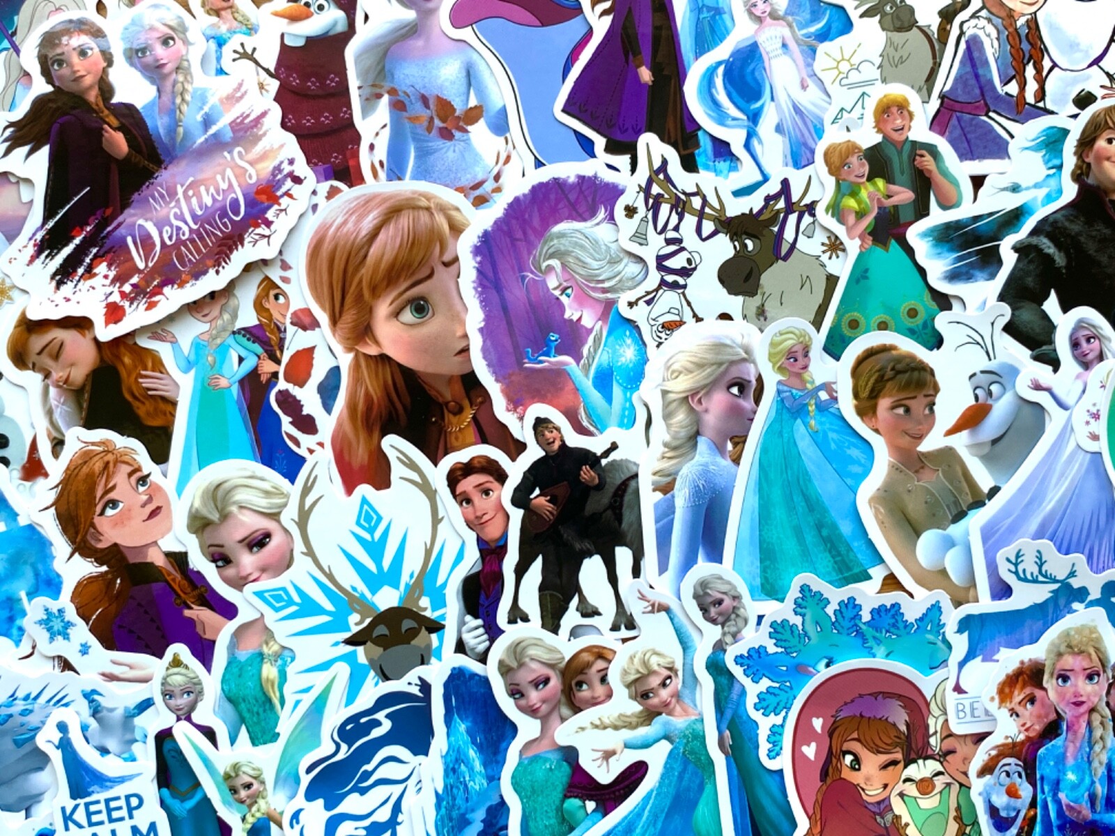 5-50 pcs Frozen Stickers, Cute Disney Princess Elsa Anna Olaf Laptop Decals