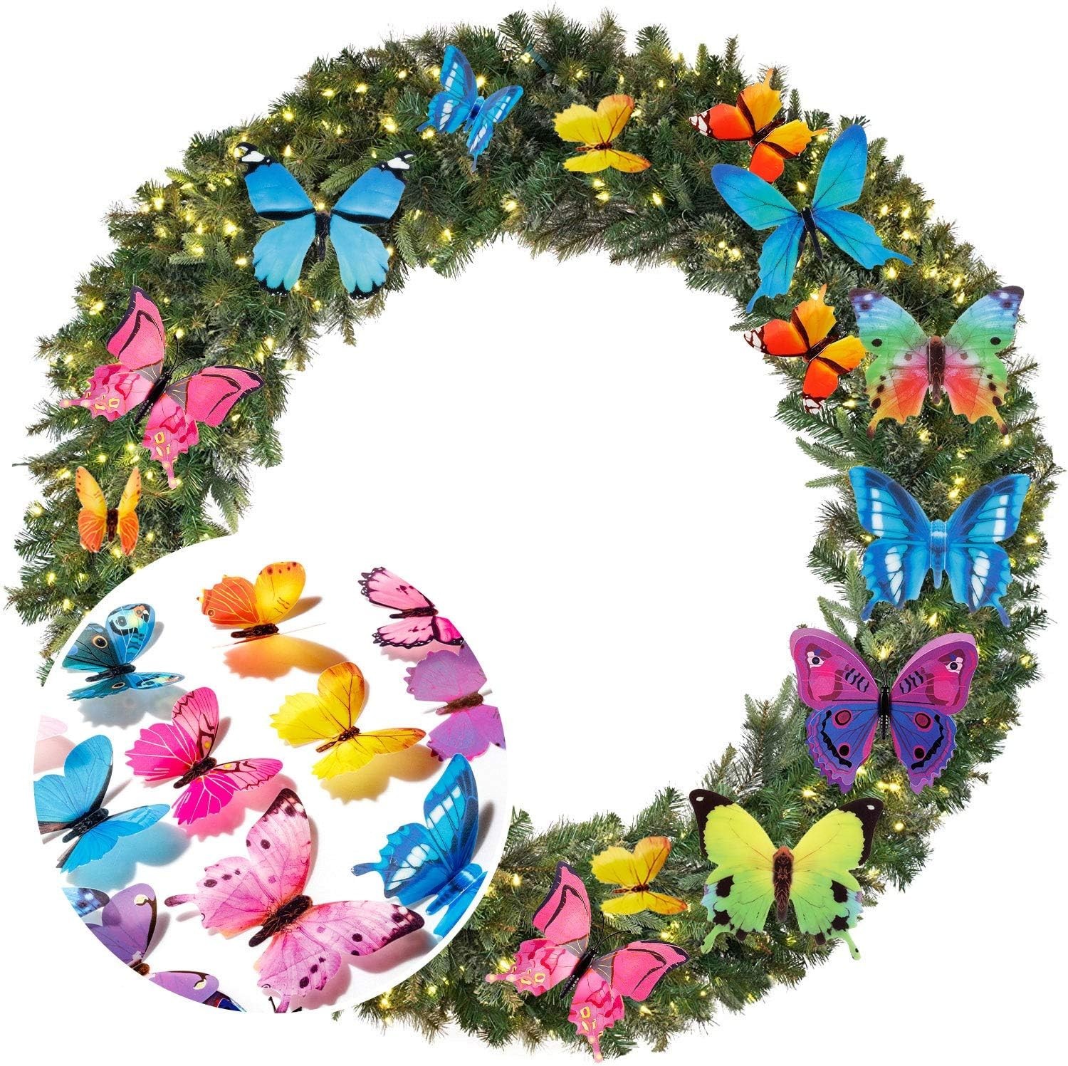 DIY Butterfly Art Decor Stickers 240pcs