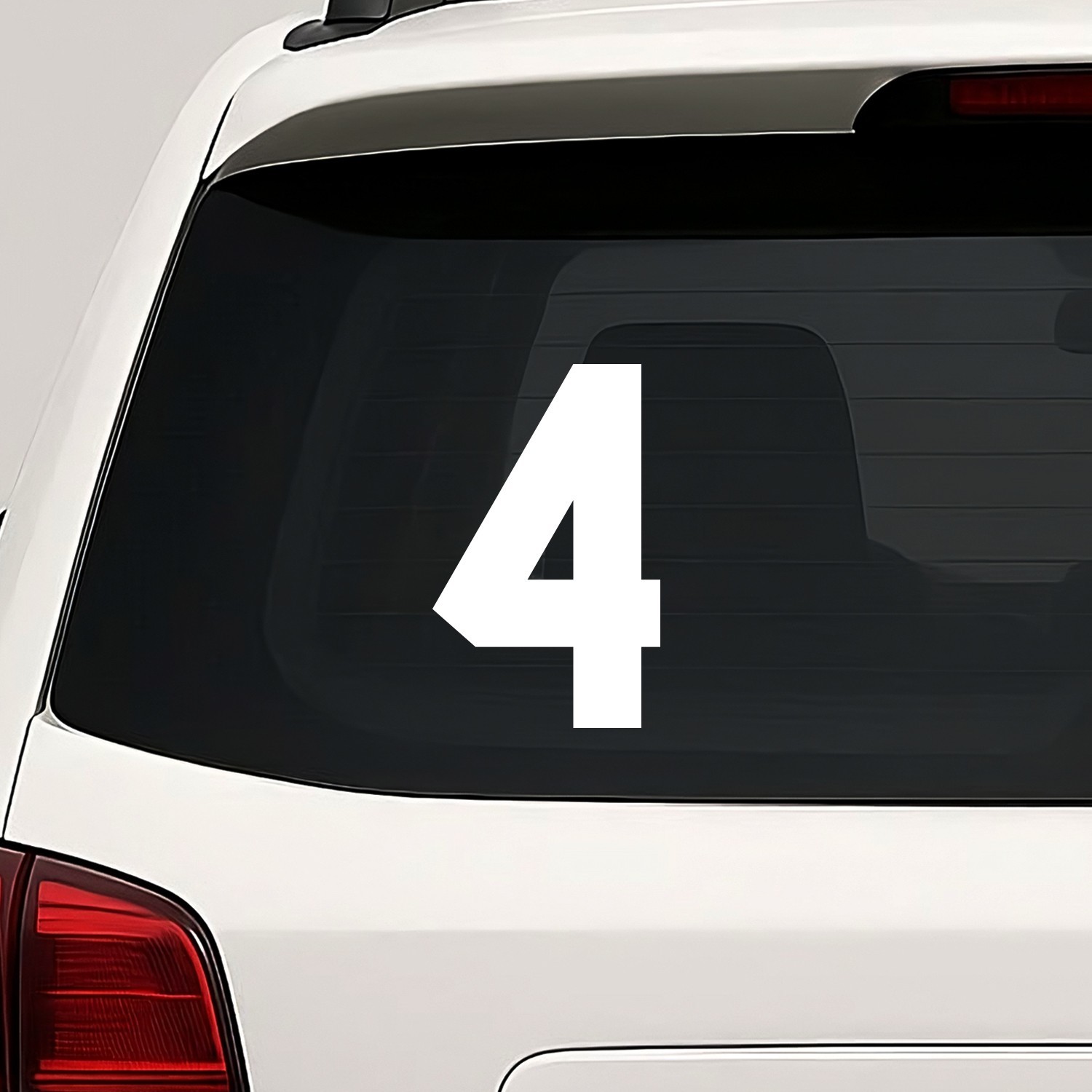 Number Four 4 Vinyl Die Cut Decal Sticker – Jersey Sport Athlete
