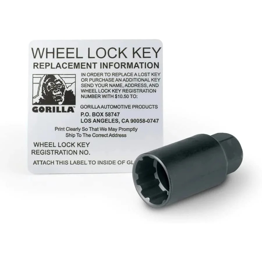 Gorilla Wheel 1997-2019 C5, C6, C7 Corvette Gloss Black Lug Nuts & Wheel Locks