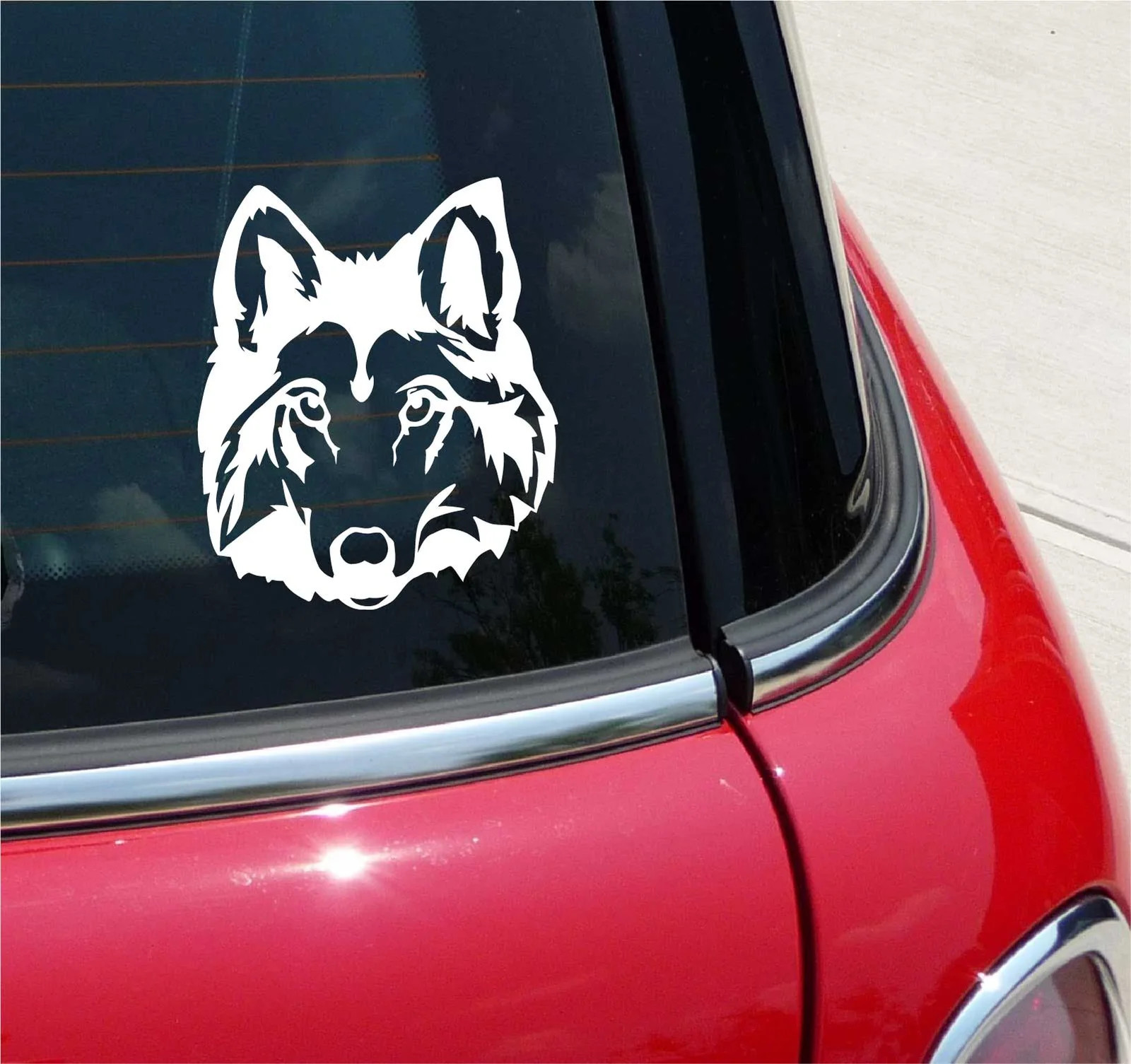 WOLF HEAD DETAILED WOLVES DOG GRAPHIC DECAL STICKER ART CAR WALL DECOR