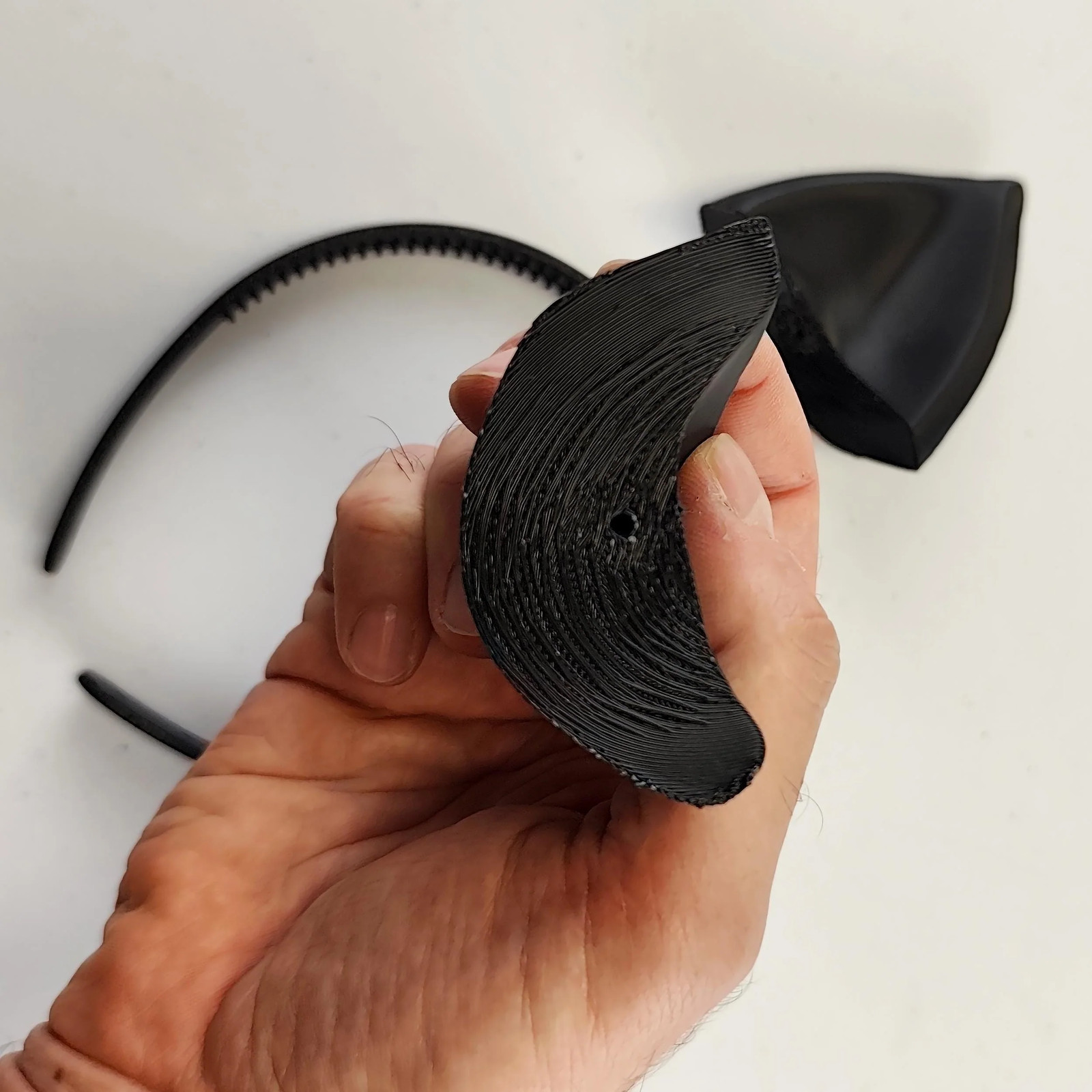 3D Printed Gothic Cat Ears Headband