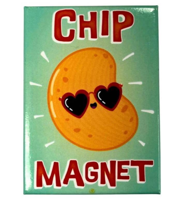 CHIP MAGNET – Funny Kitchen Fridge Home Car Magnet – 3.5″ x 2.5″ Made in USA
