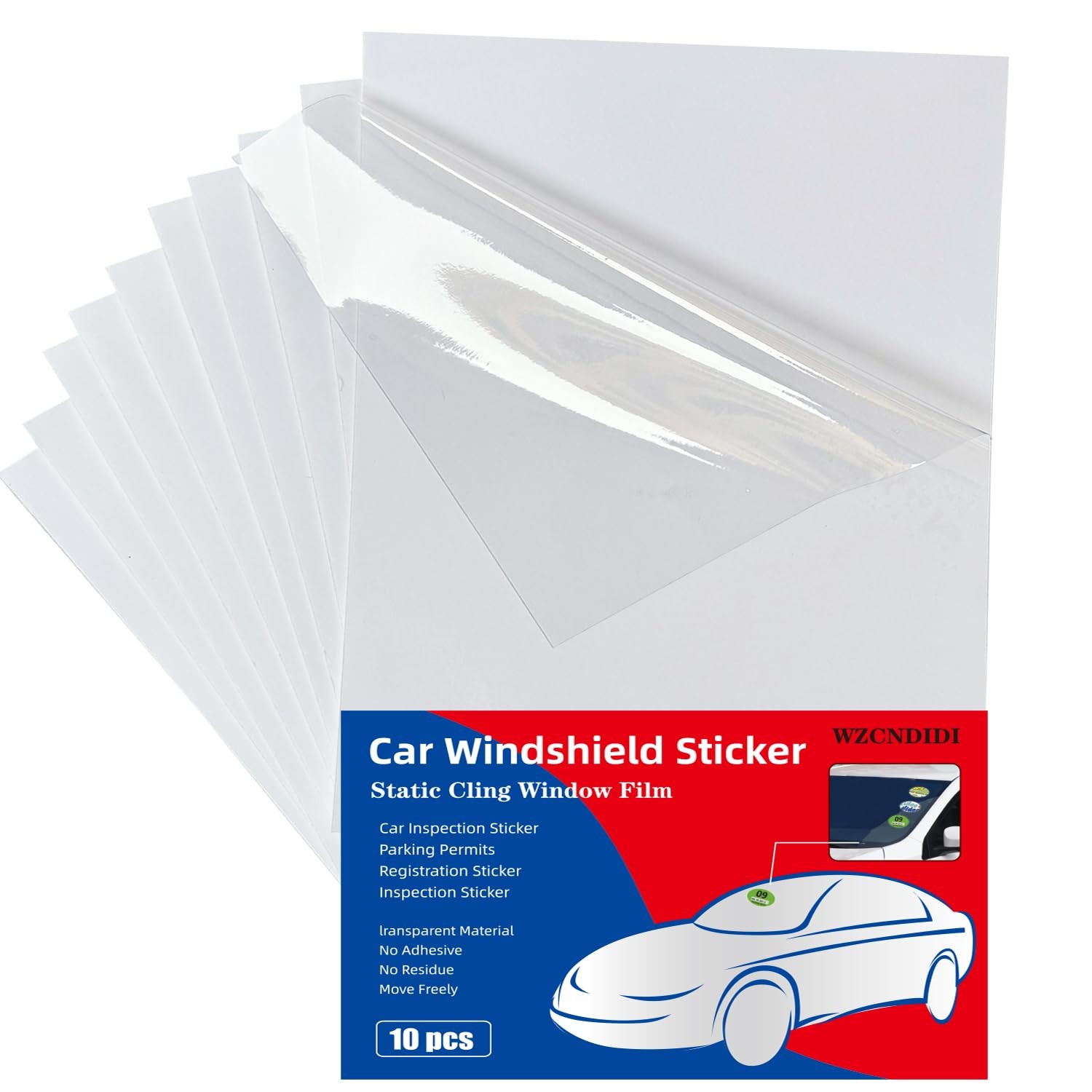 Car Windshield Sticker, Windshield Applicator, Clear Window Cling for Car (10…