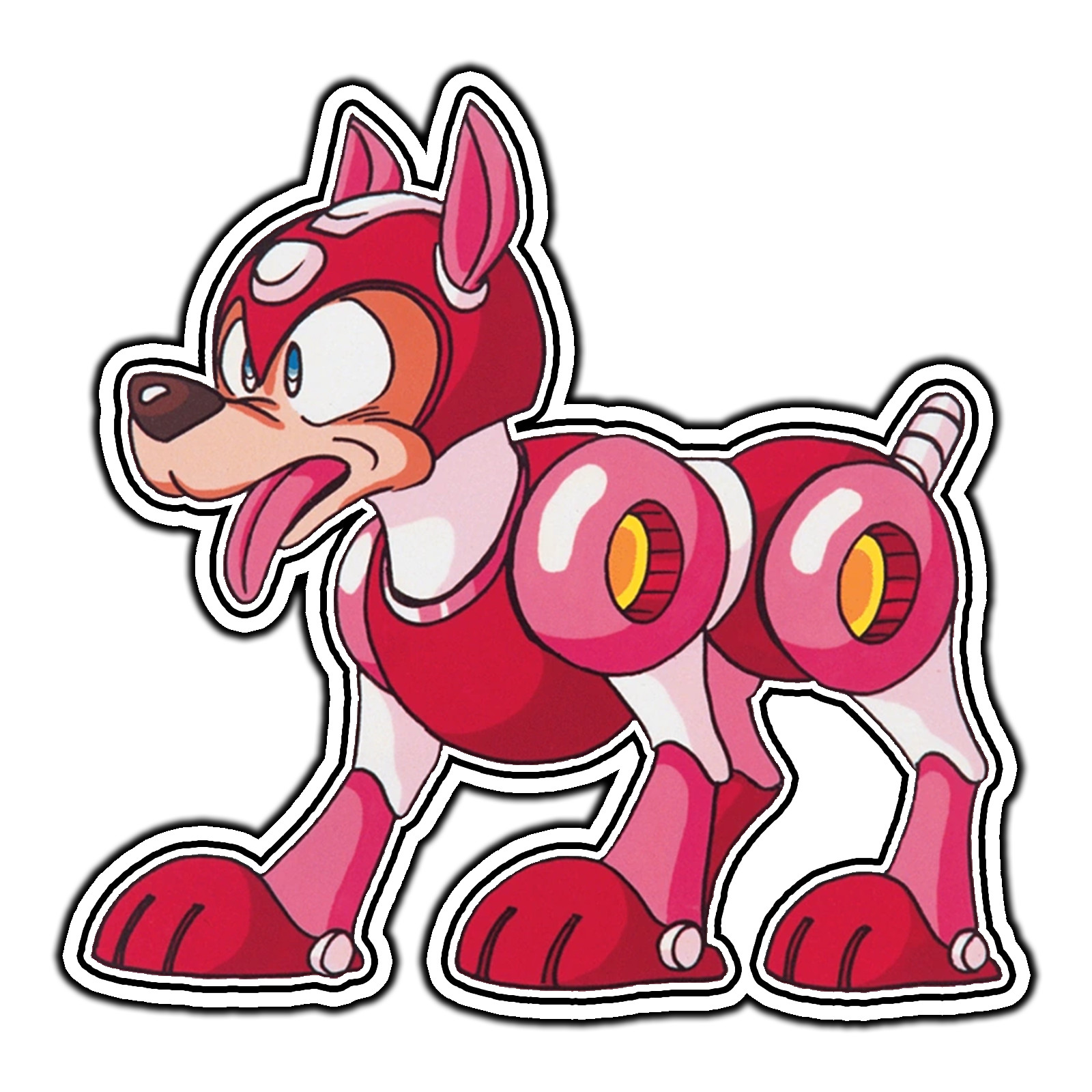 Rush #2 Mega Man Retro Sticker Waterproof Vinyl Decal Die-Cut