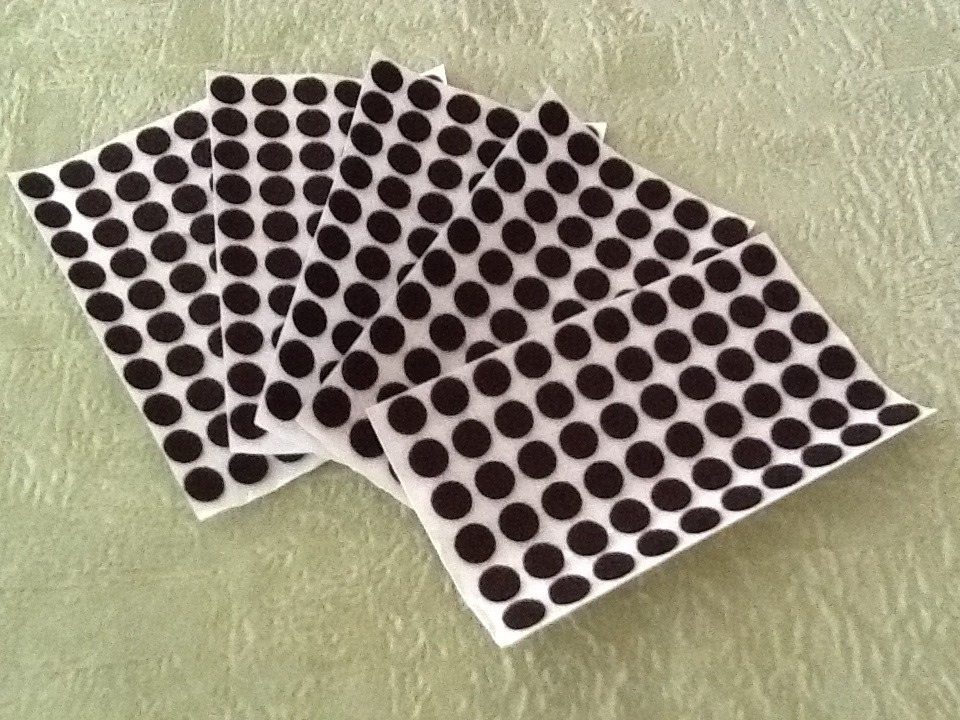 1080pcs 3/8″ Felt Dots Surface Protector Felt Pad TROPHY LAMP CRAFTS 1/16″ Thick