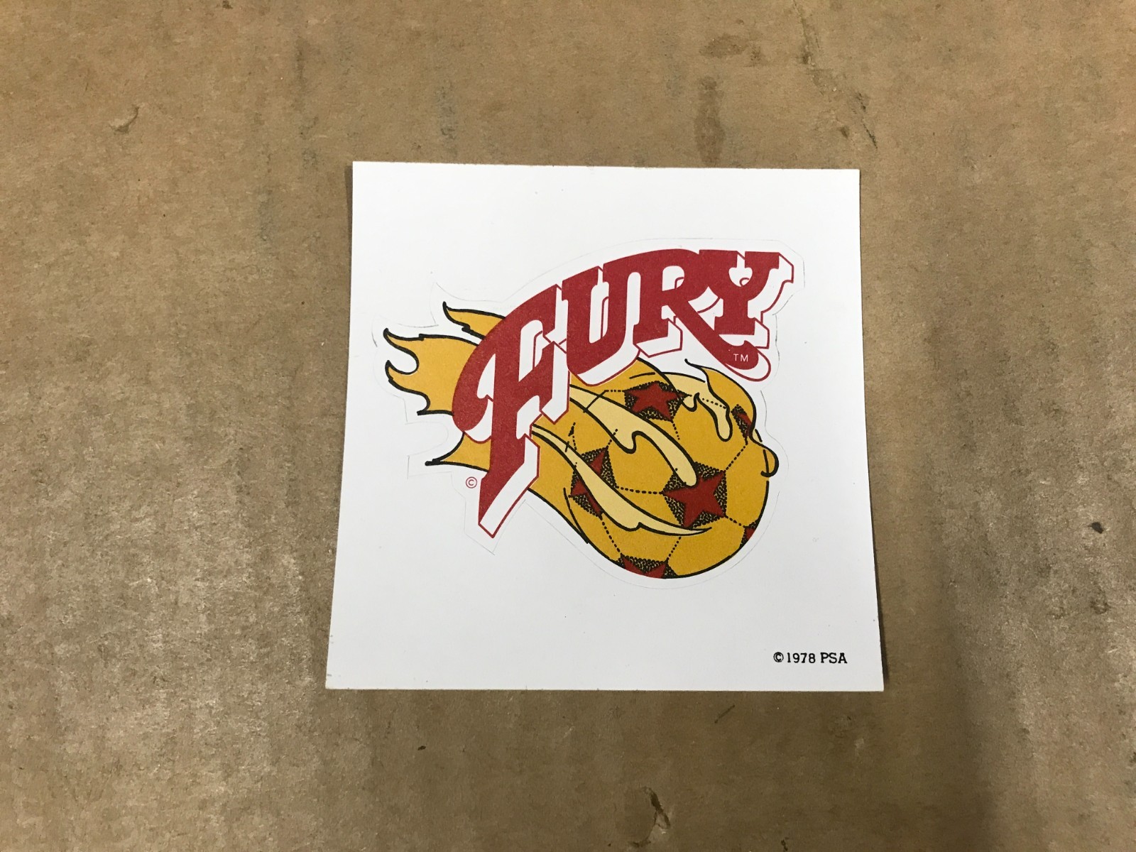 Vintage 1978 Fury Sticker – 3.5″ x 3.5″