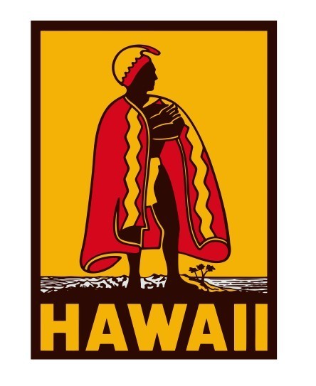 Hawaii Vintage Style Sticker Decal R8565
