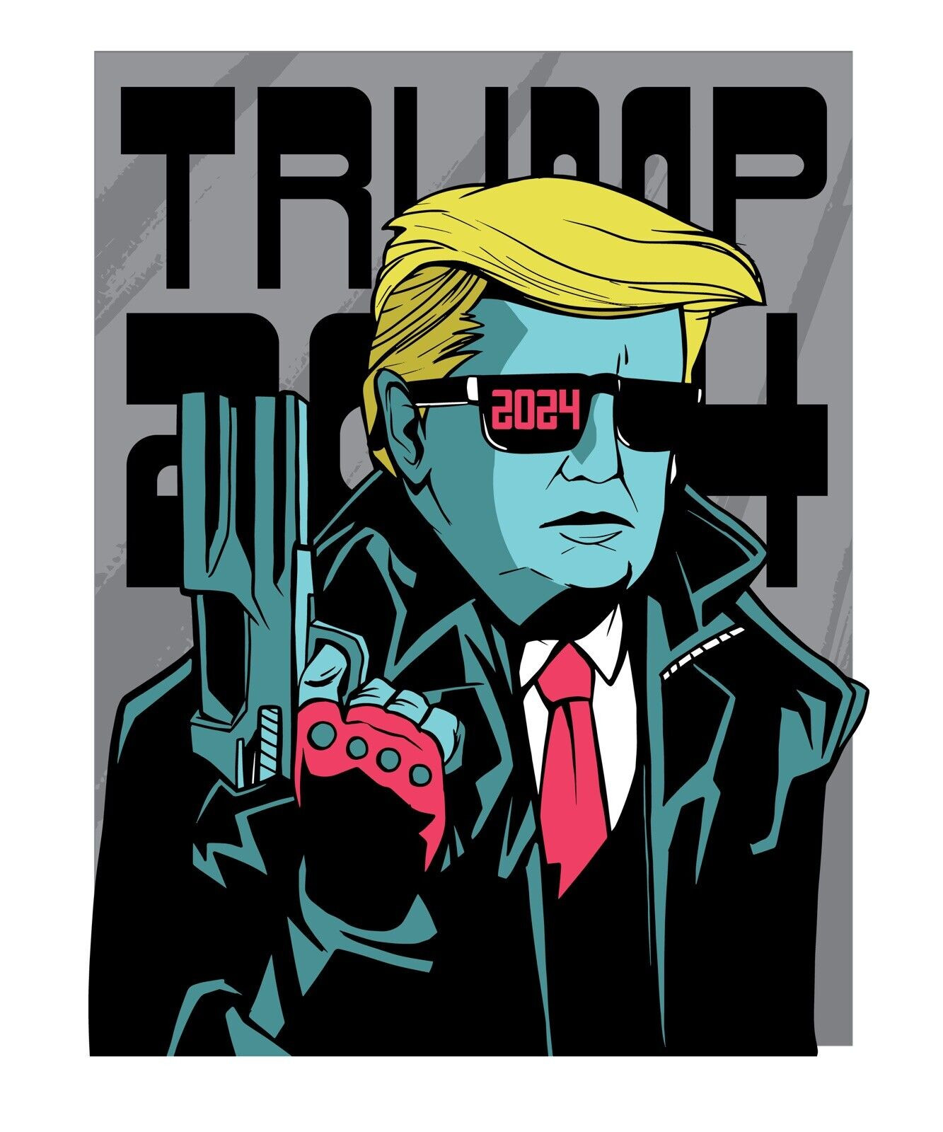 Trump 2024 Terminator Sticker Decal