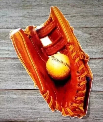 baseball glove sports wall safe sticker mitt ball 7 inch 1pc