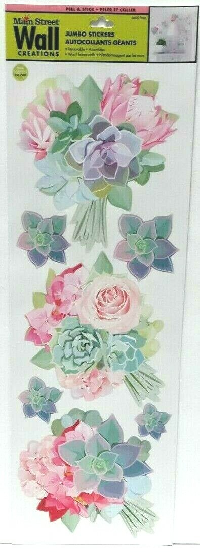 Main Street Wall Creations Stickers «Succulent Roses»