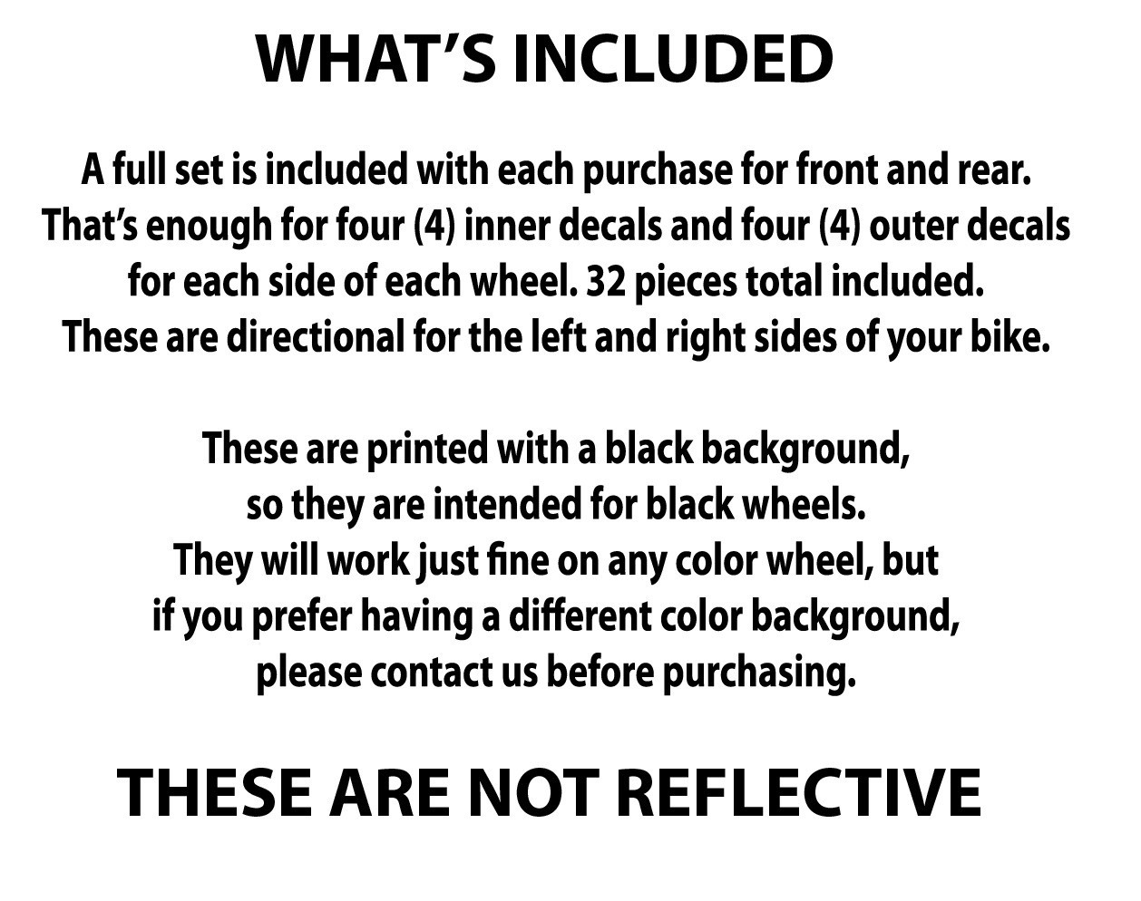 RED & WHITE Wheel Wrap Rim Stripes Inner Decals Tape Stickers for CBR 600RR