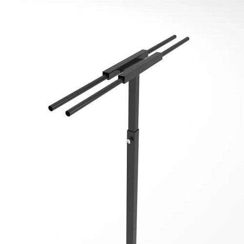 Econoco DBD96/B Black Adjustable Floor Standing Banner Display
