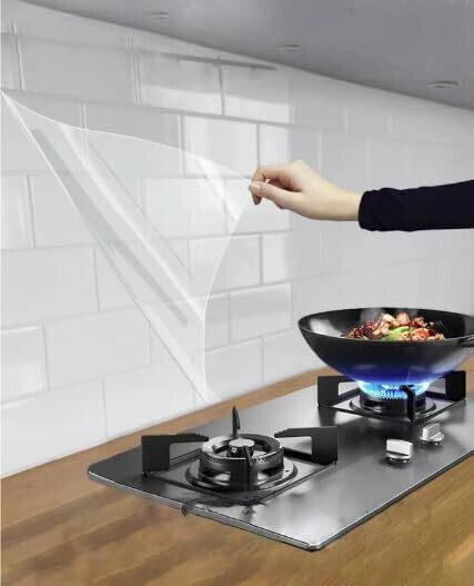 PVC Self-Adhesive Wallpaper Oil-Proof, Heat-resistant, waterproof(Vinyl)Kitchen