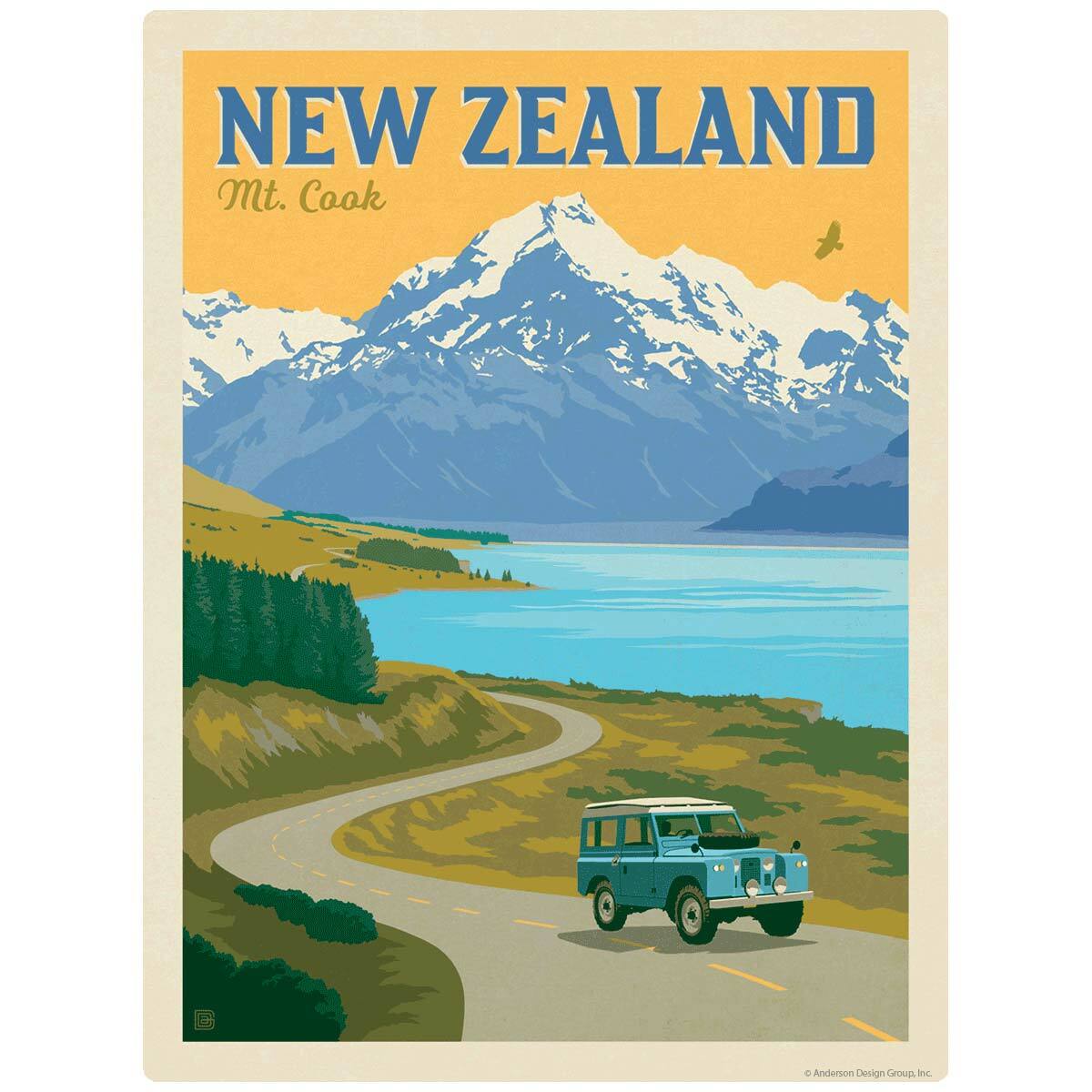 New Zealand Mt. Cook Decal Peel and Stick