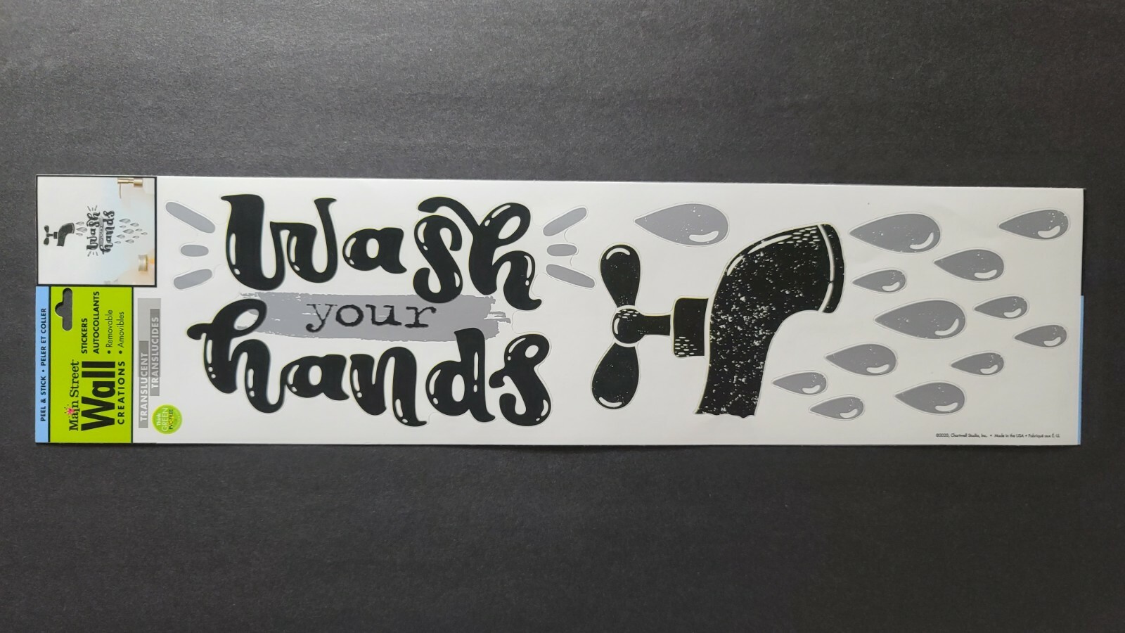 Main Street Wall Creations Stickers «Wash Your Hands» – SKU 311099, New