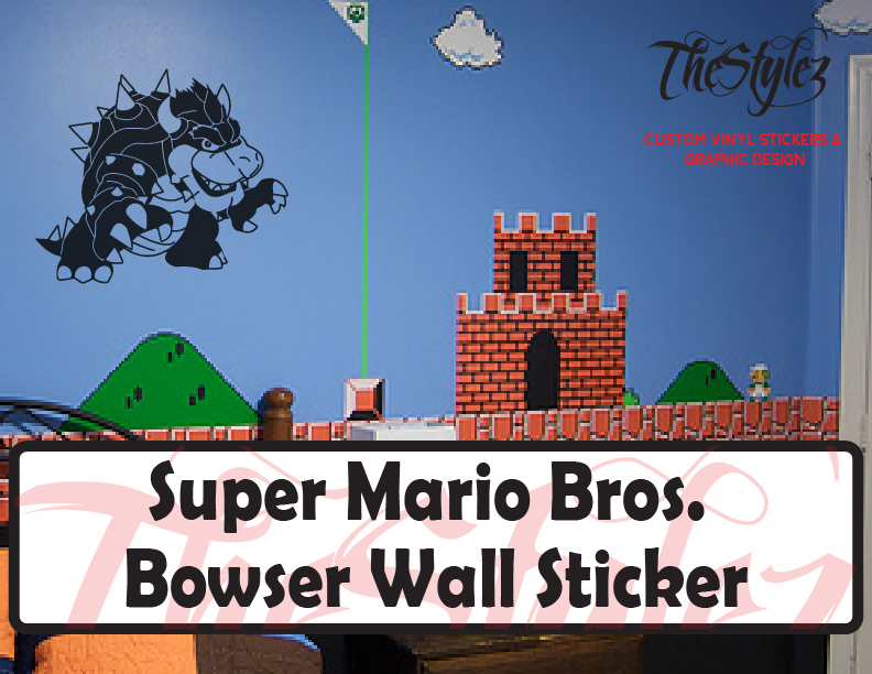 Super Mario Bros. Bowser Vinyl Sticker