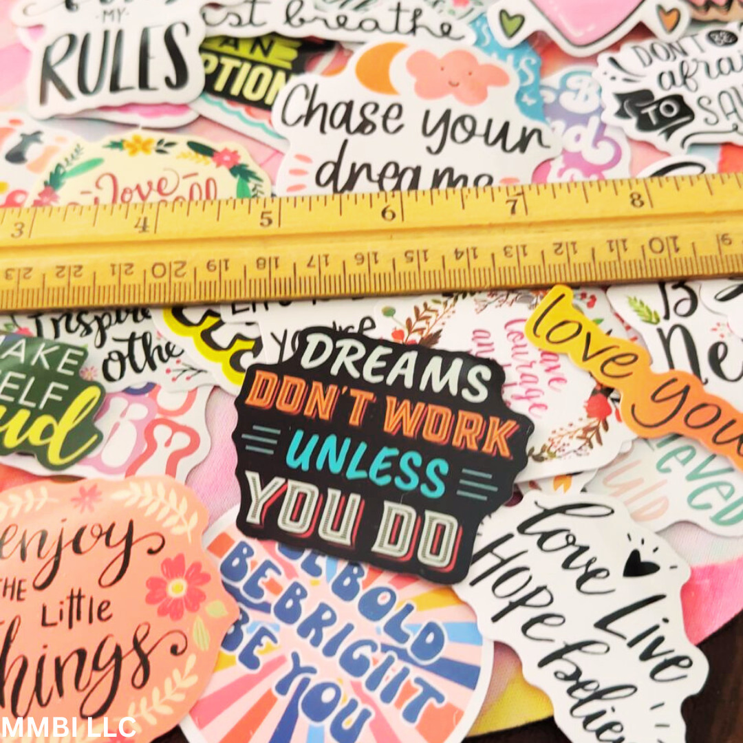 25 Inspirational Motivational Mental Health Cute Saying Stickers Laptop Mix Lot